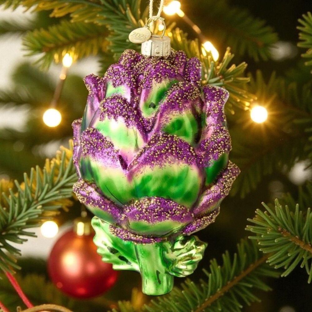 John Derian for Target Glass Artichoke Ornament New